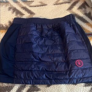 CK Navy Quilted Mini Skirt